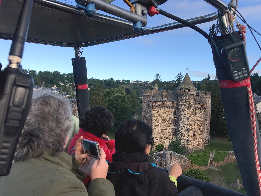 Chateau des TERNES vue de la montgolfière