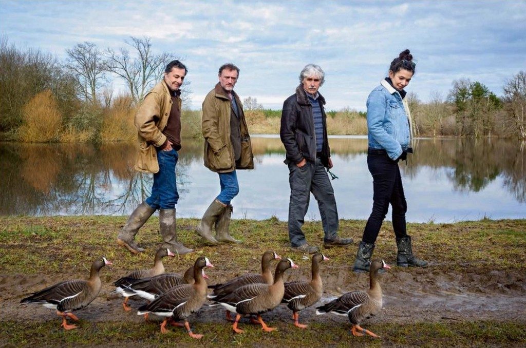 Film sur les oies avec Christian MOULLEC